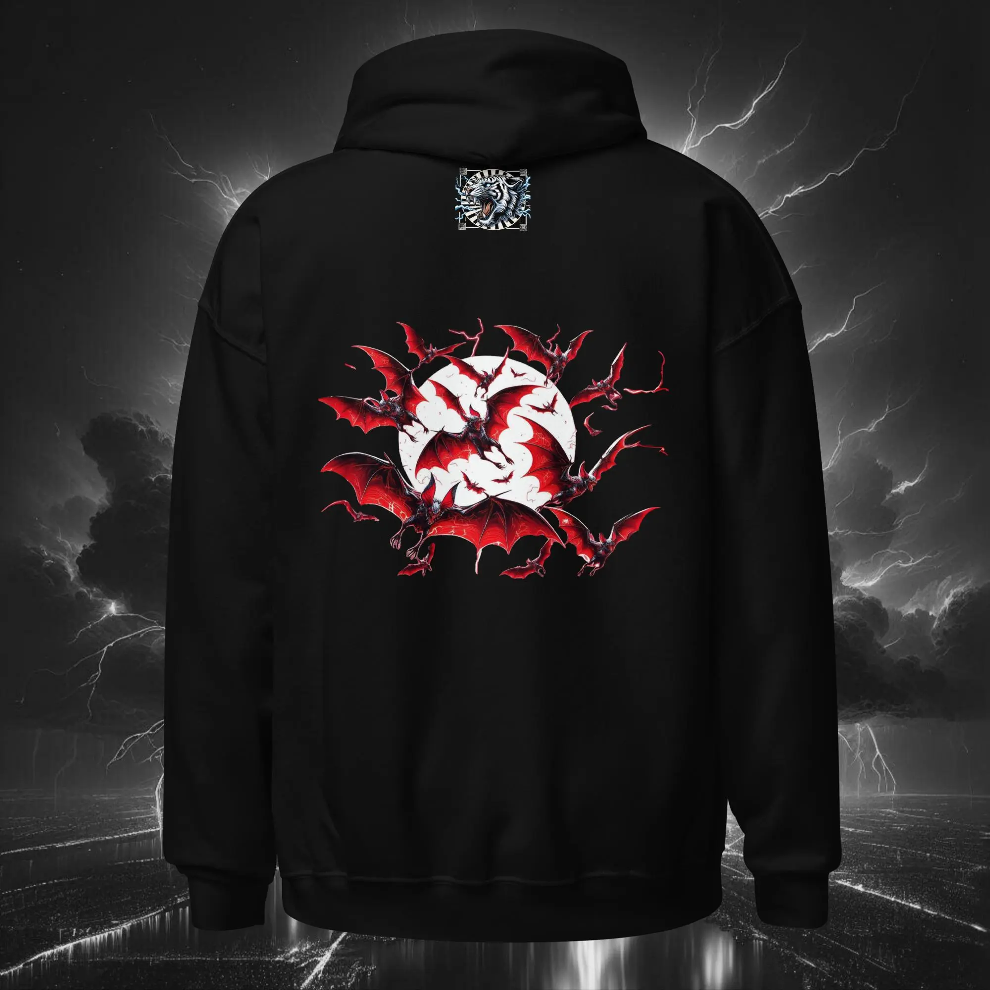 Vampiress Eclipse – Unisex Hoodie Black (Back)