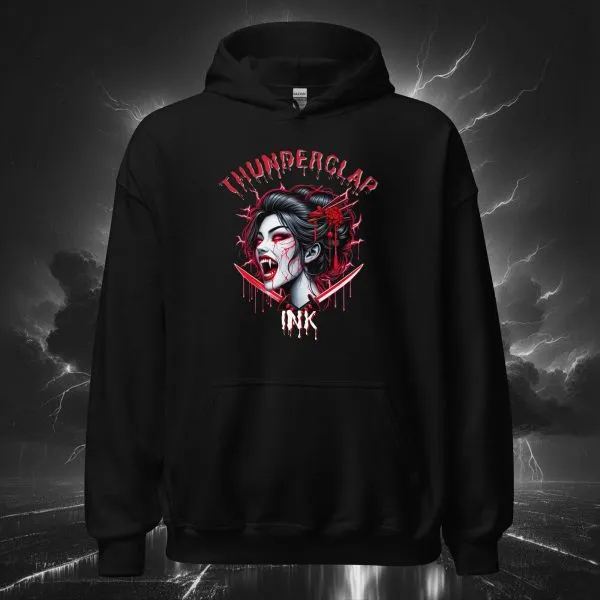 Vampiress Eclipse – Unisex Hoodie Black (Front)
