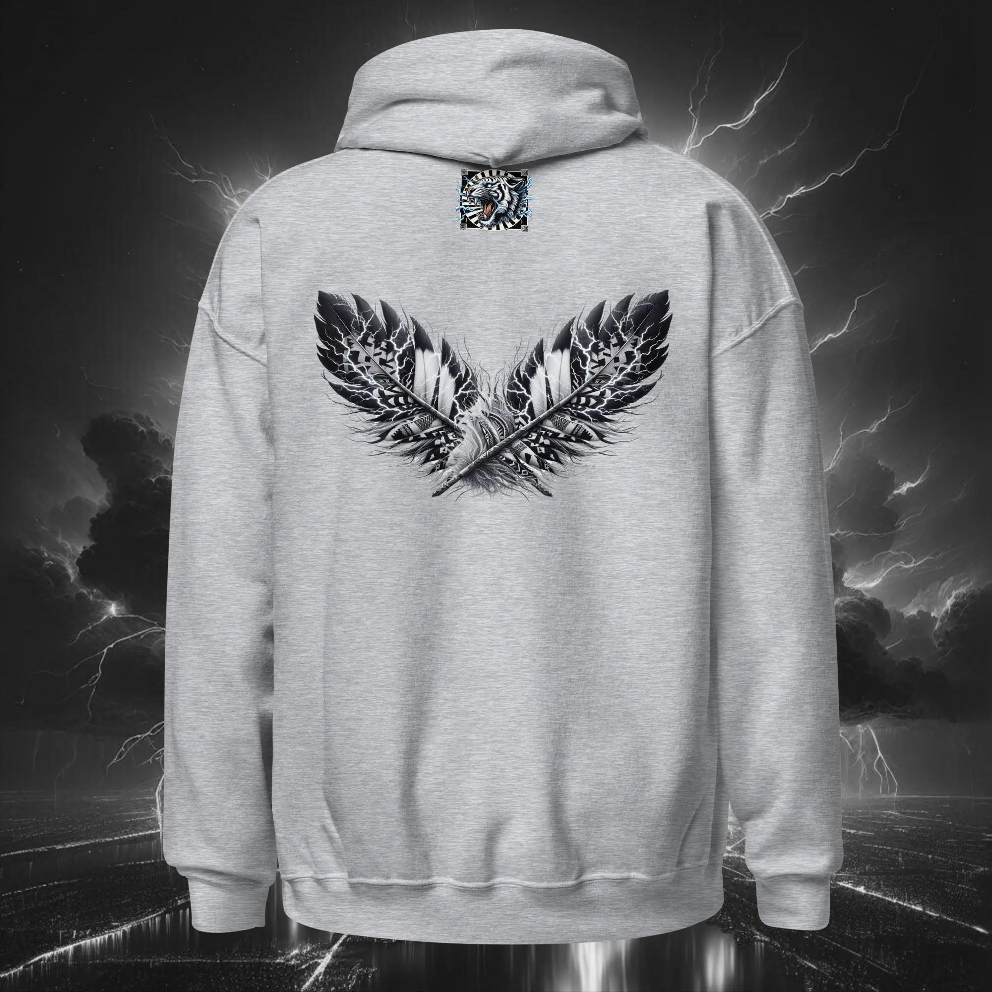 Vampire Mohawk – Unisex Hoodie Sport Grey (Back)