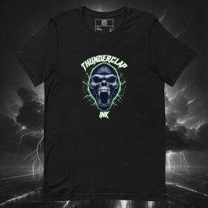 "Plant Based Power Gorilla" T-Shirt Front Black