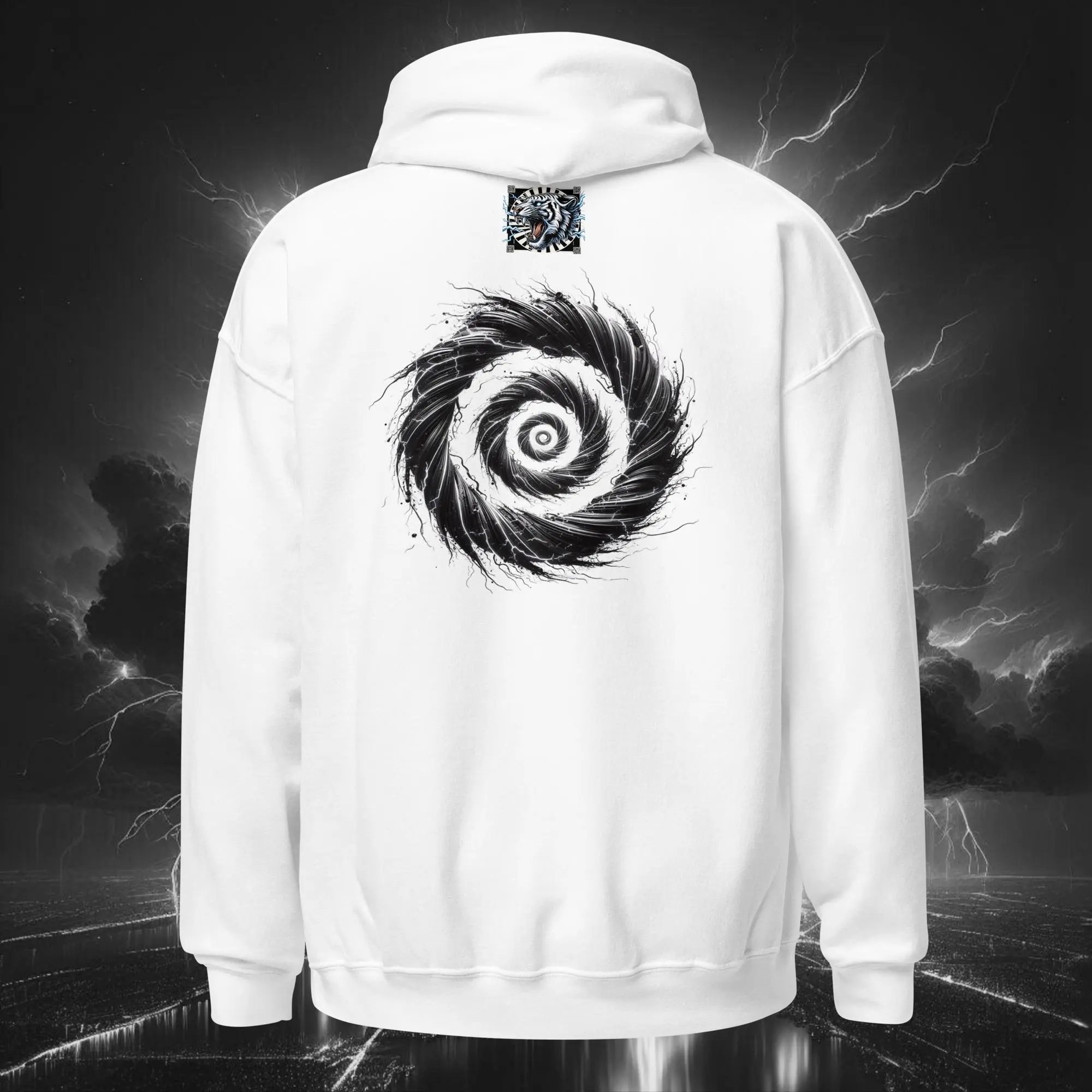 Unisex heavy blend hoodie white back