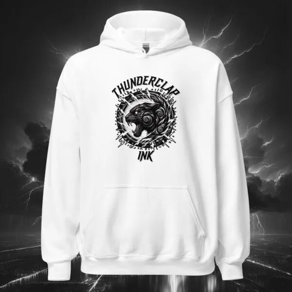 Unisex heavy blend hoodie white front