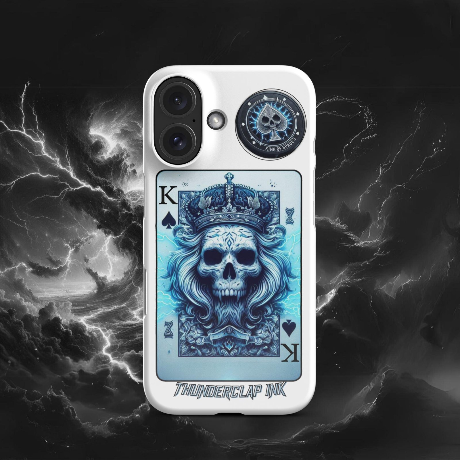 Vampire King of Spades Skull Snap case for iPhone® by Thunderclap Ink - Image 3