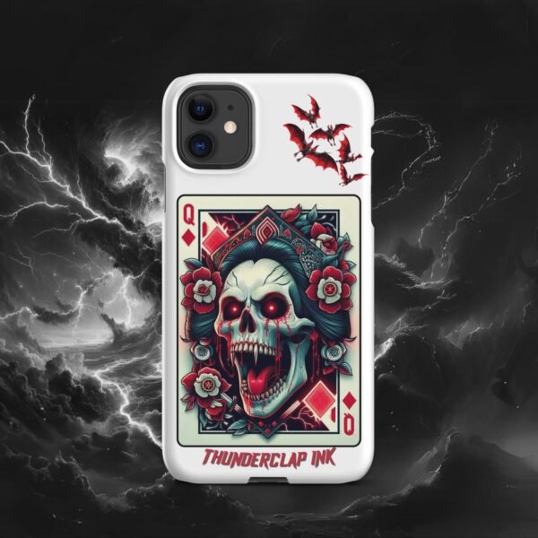 Vampiress Queen of Diamonds Skull Snap case for iPhone® by Thunderclap Ink