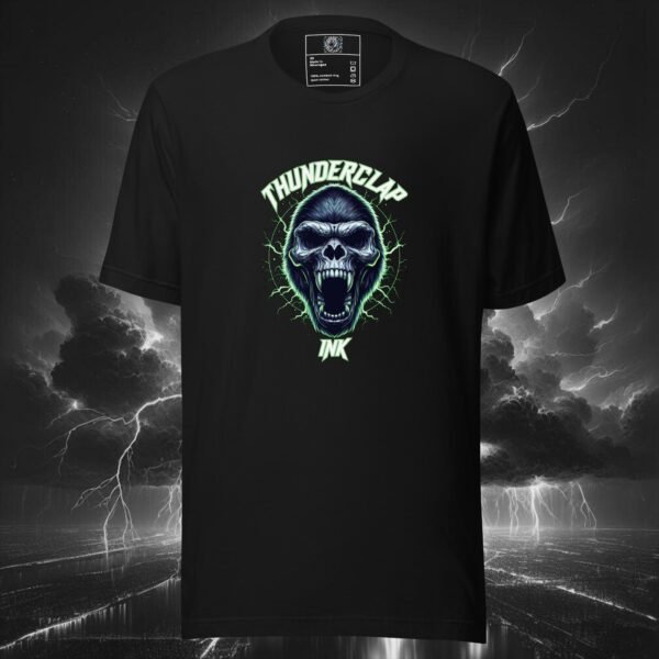 "Plant Based Gorilla" unisex T-shirt Black front